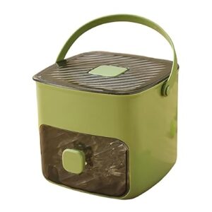 2025 Portable Freezer Ice Maker with Ice Bin Fast, Compact Countertop Design & Storage Drawer | One-Touch Operation for Home, Office, Household & Outdoor Use Makes 48 Ice Cubes (Green)