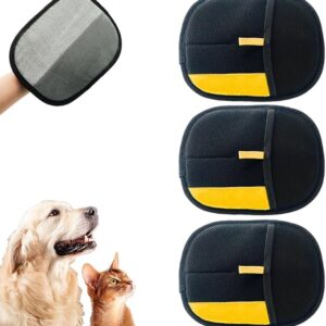 Pet Hair Removal Glove for Cats & Dogs, 2025 Upgrade Pet Hair Remover Glove, Electrostatic Pet Hair Removal Gloves for Dogs and Cats, Reusable Pet Hair Remover Glove (3)