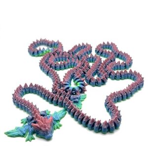 3D Printed Multi Color Giant Dragon 5'3" long!