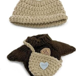 17cm Clothes Set(NO Doll),Hat & Overalls Set for 17cm Accessories Suit,Stylish Adorable Dolls Clothes Accessories,Cute Clothes for Dress up Unique Style (Style I)