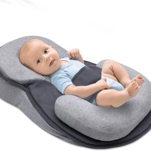 Baby Lounger Pillow for Infant Support Cushion Reflux Breastfeeding Pillow, Bottle Feeding, Tummy Time