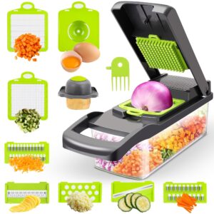 Vegetable Chopper, Pro 15 in 1 Multifunctional, Fruit and Veggie Chopper, Vegetable Slicer Dicer Cutter, Salad, Garlic Chopper, Potatoe Slicer, Home Essentials & Kitchen Gadgets., Standard