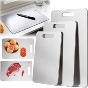 2025 Katuchaf Pure Titanium Cutting Boards, Titanium Cutting Board For Kitchen, Providing Cleaner, Safer Cooking Experience (29 * 20CM)