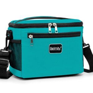 BEIMILY Lunch Box for Men/Women,Small Insulated Lunch Bag,Reusable LunchBox for work Picnic Hiking Beach,Leakproof Soft Cooler Tote Bag Organizer